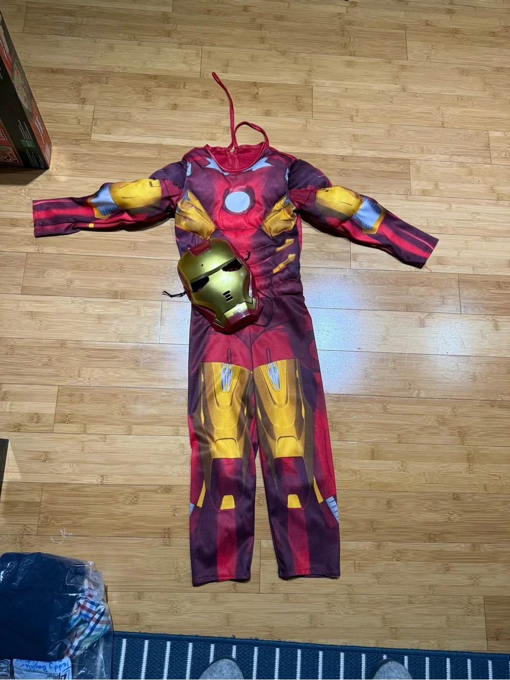 Kids Red and Gold Iron Man Costume with Mask